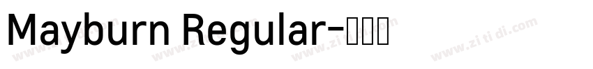 Mayburn Regular字体转换